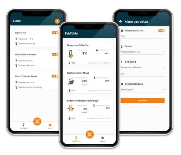 Feldfühler App Screenshots